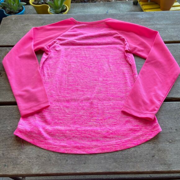Champion Girls Top Size Small Performance Pink Heathered Athletic Long Sleeve - Picture 9 of 11